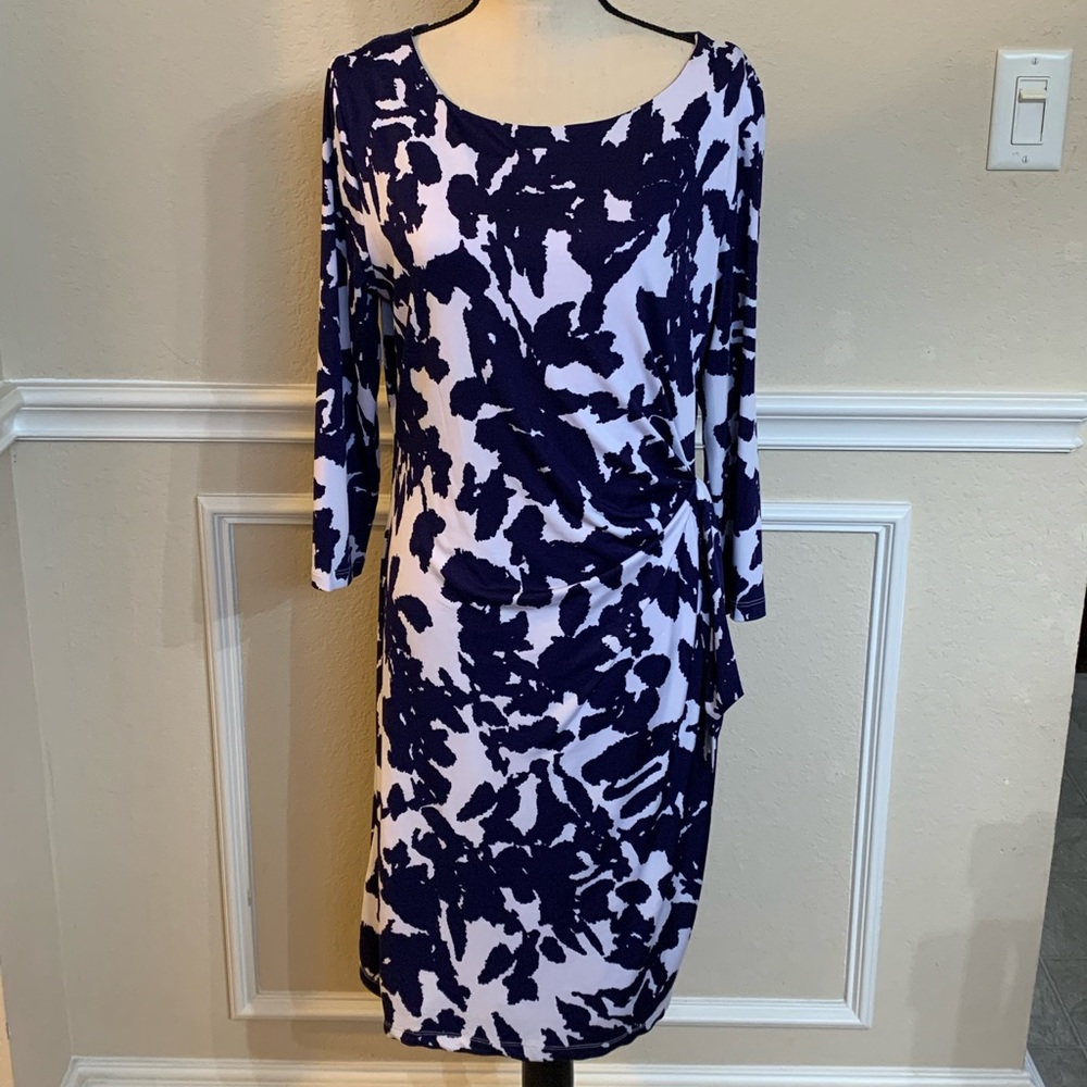 Preston & York Navy & White Dress